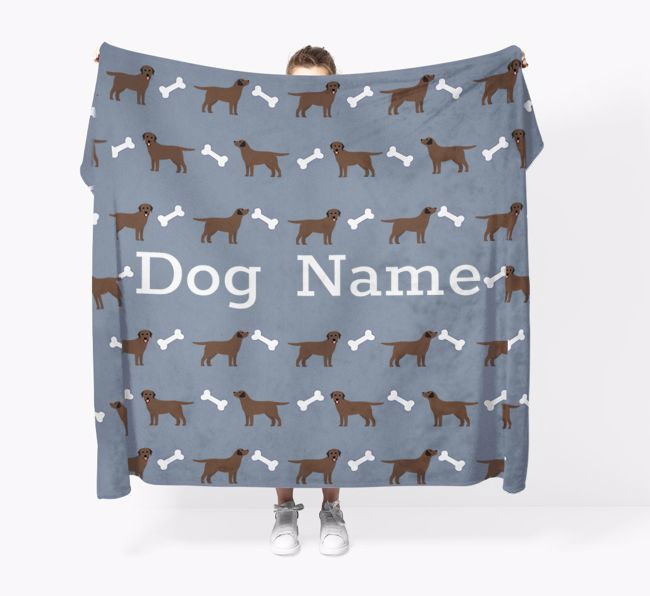 'Bone Pattern' - Personalised {breedFullName} Blanket